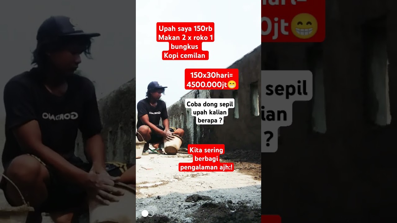 UPAH TUKANG HARIAN TERKINI