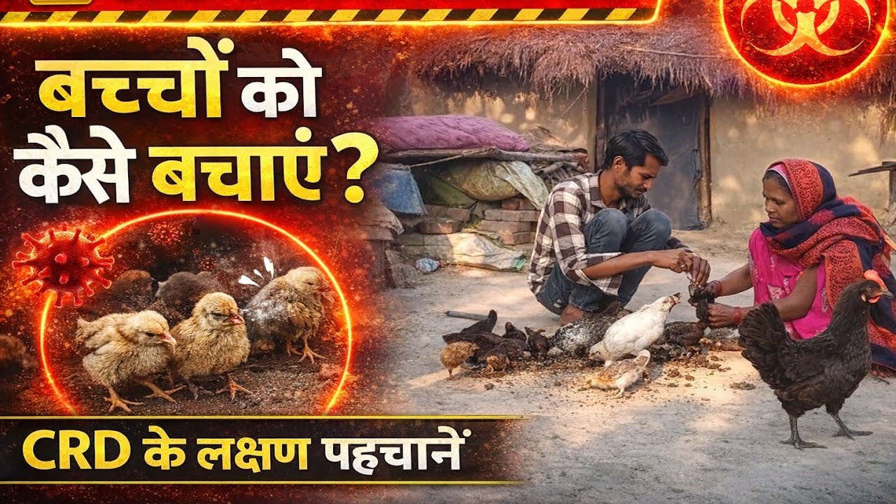 CRD Virus से बच्चों को कैसे बचाएं? | CRD के लक्षण और इलाज | मुर्गी पालन 2026। desi murgi Palan kais