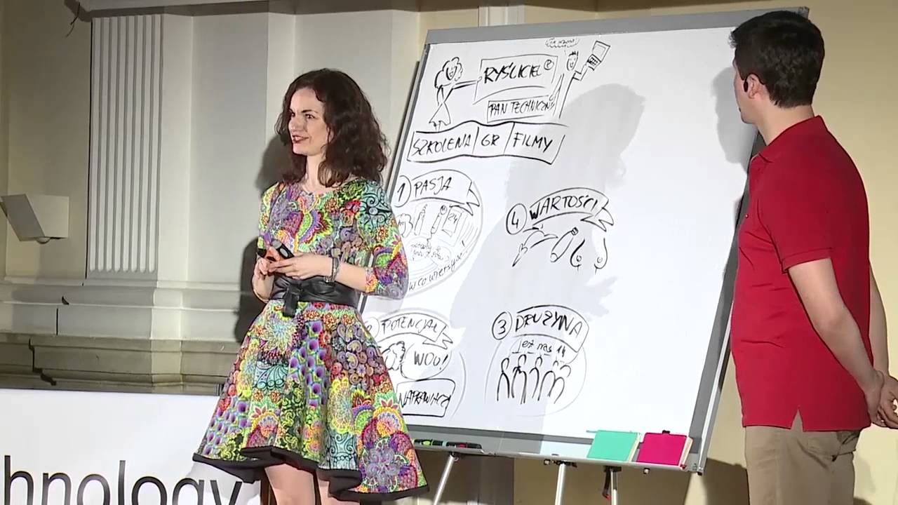 W rysowaniu nie chodzi o rysowanie | K. Tolman & M. Trochimczyk | TEDxWarsawUniversityofTechnology
