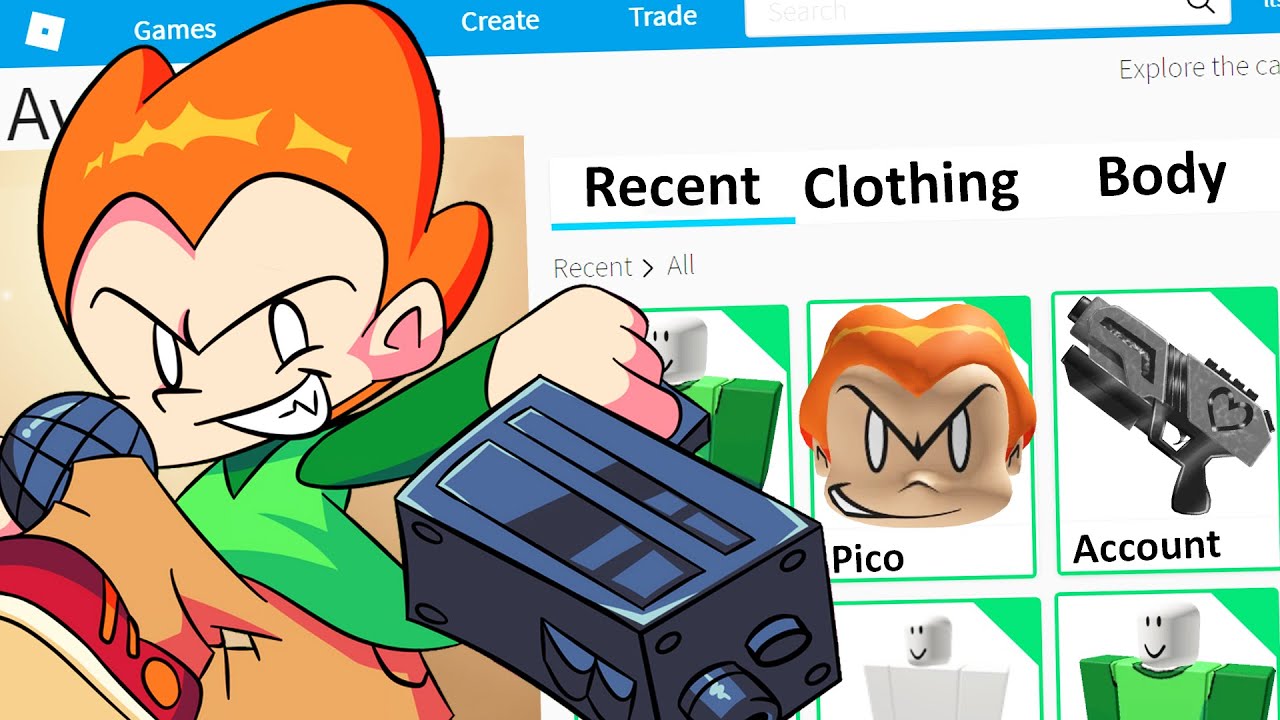MAKING FRIDAY NIGHT FUNKIN PICO a ROBLOX ACCOUNT