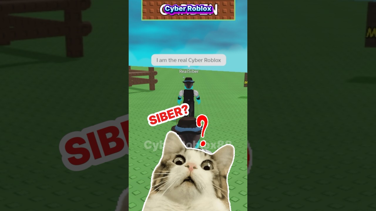 Фейковый кибер пытался меня скопировать&hellip; и вот что получилось! 😱🤣 #roblox #robloxedit #shorts #gr...