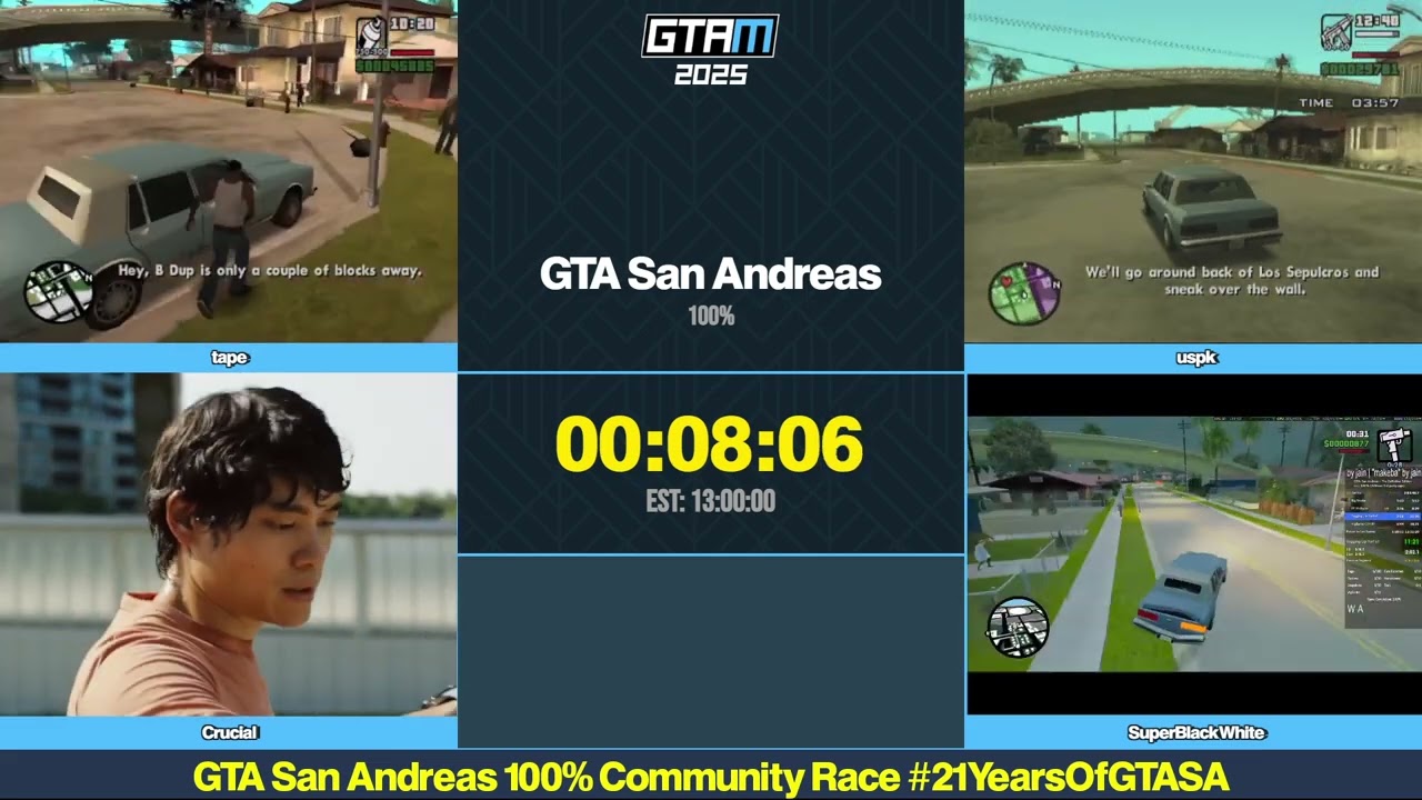 GTA San Andreas 100% Community Race 2025 - Part 1