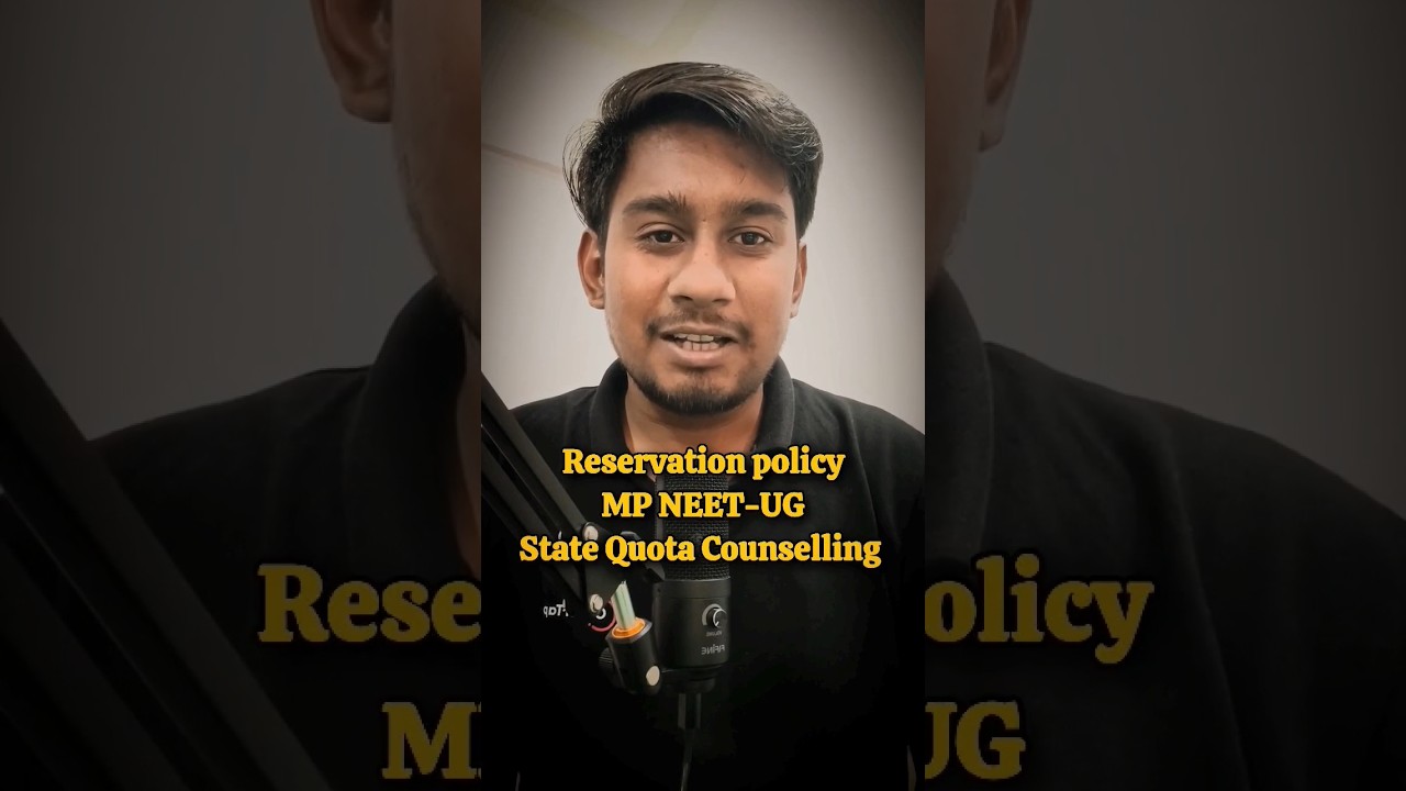 Category wise Reservation policy in NEET UG MP State Quota Counselling #counselling #mbbs #neet2024