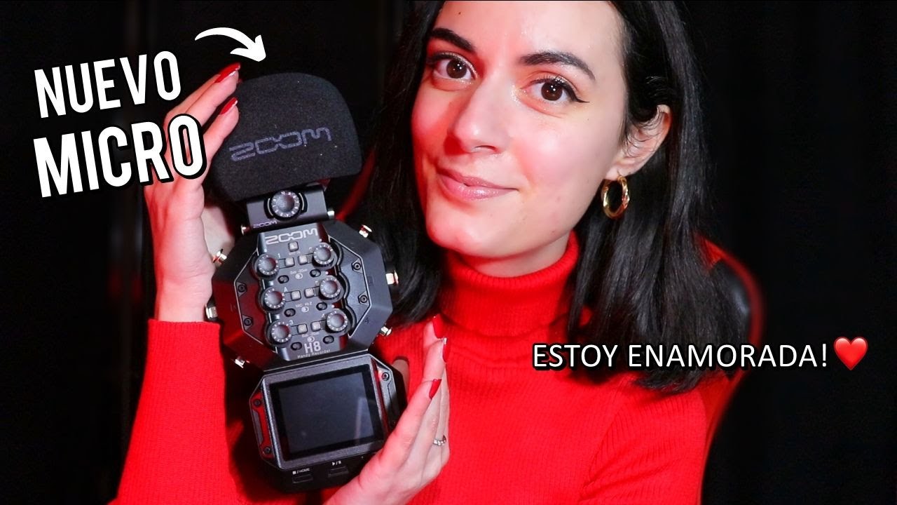 ASMR español 𝐍𝐔𝐄𝐕𝐎 𝐌𝐈𝐂𝐑𝐎𝐅𝐎𝐍𝐎!😍 Zoom h8 mic test