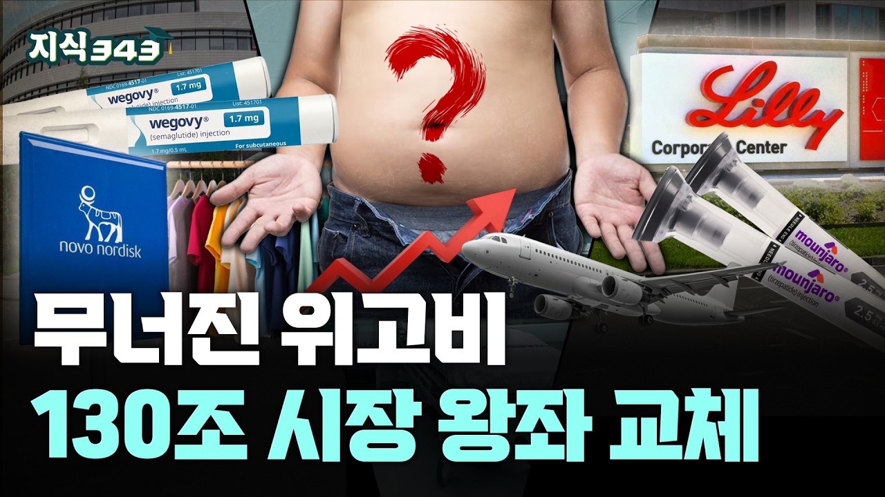 노보 노디스크(위고비) 왕좌 무너졌다ㅣ일라이 릴리(마운자로)가 130조 비만약 시장 뒤집은 이유ㅣ지식343
