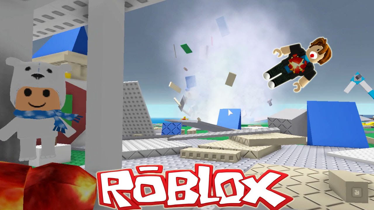 Roblox / Natural Disaster Survival / Tornado and Volcano!? / Gamer Chad Plays