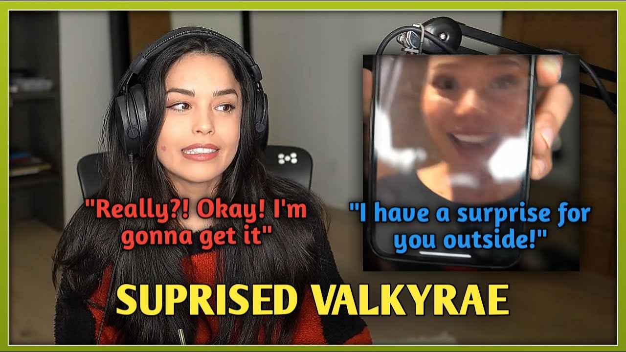 Valkyrae Getting A Surprise Gift From Bella Poarch During Her GOODBYE STREAM