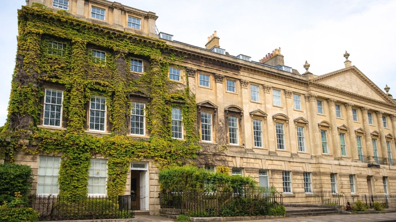 Bath City and the Royal Victoria Park Walk, English Countryside 4K