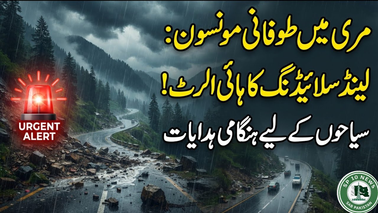 Murree Weather Update Today | Heavy Rain & Landslide Alert In Murree Galiyat | SP 10 News