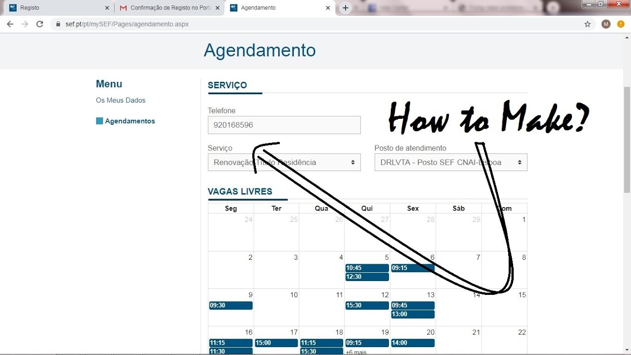 How to Make an Online Appointment to Renew Residence Permit? #SEF #19092019