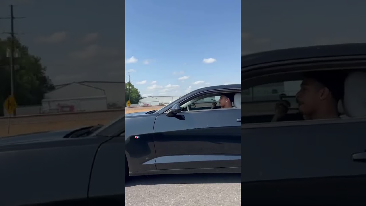 Ct4 v black wing vs Camaro ss both stock both automatic