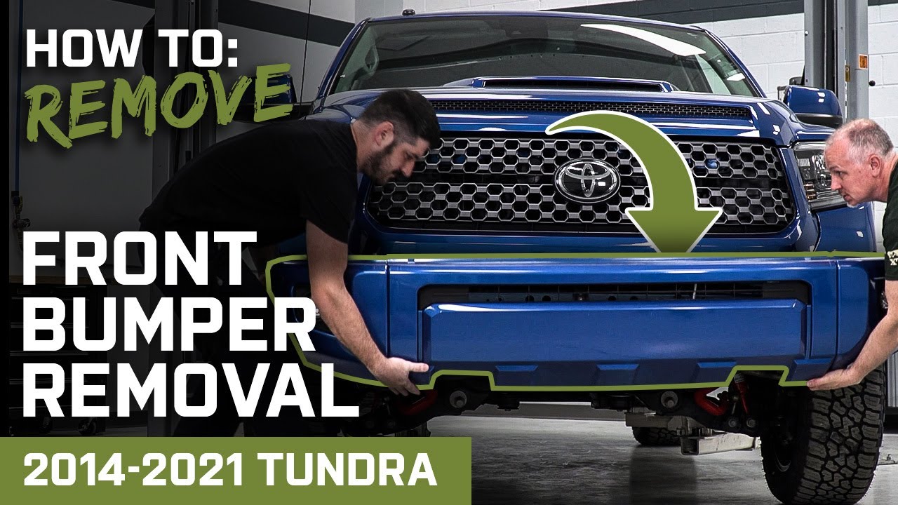 How to Remove Stock Front Bumper | 2014-2021 Tundra
