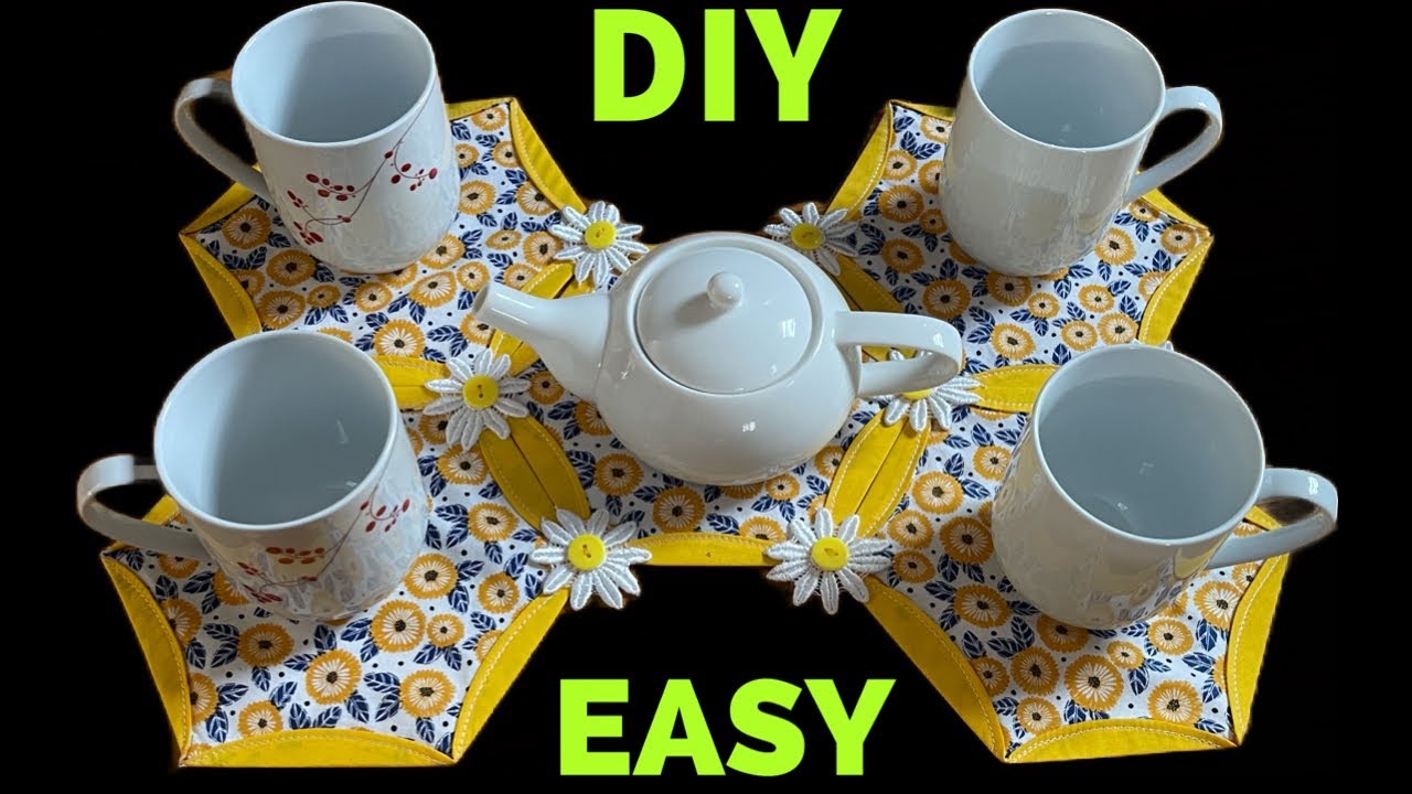 I Made This Masterpiece For My Tea Party/Easy Tea Mat Step By Step Sewing Tutorial For Beginners