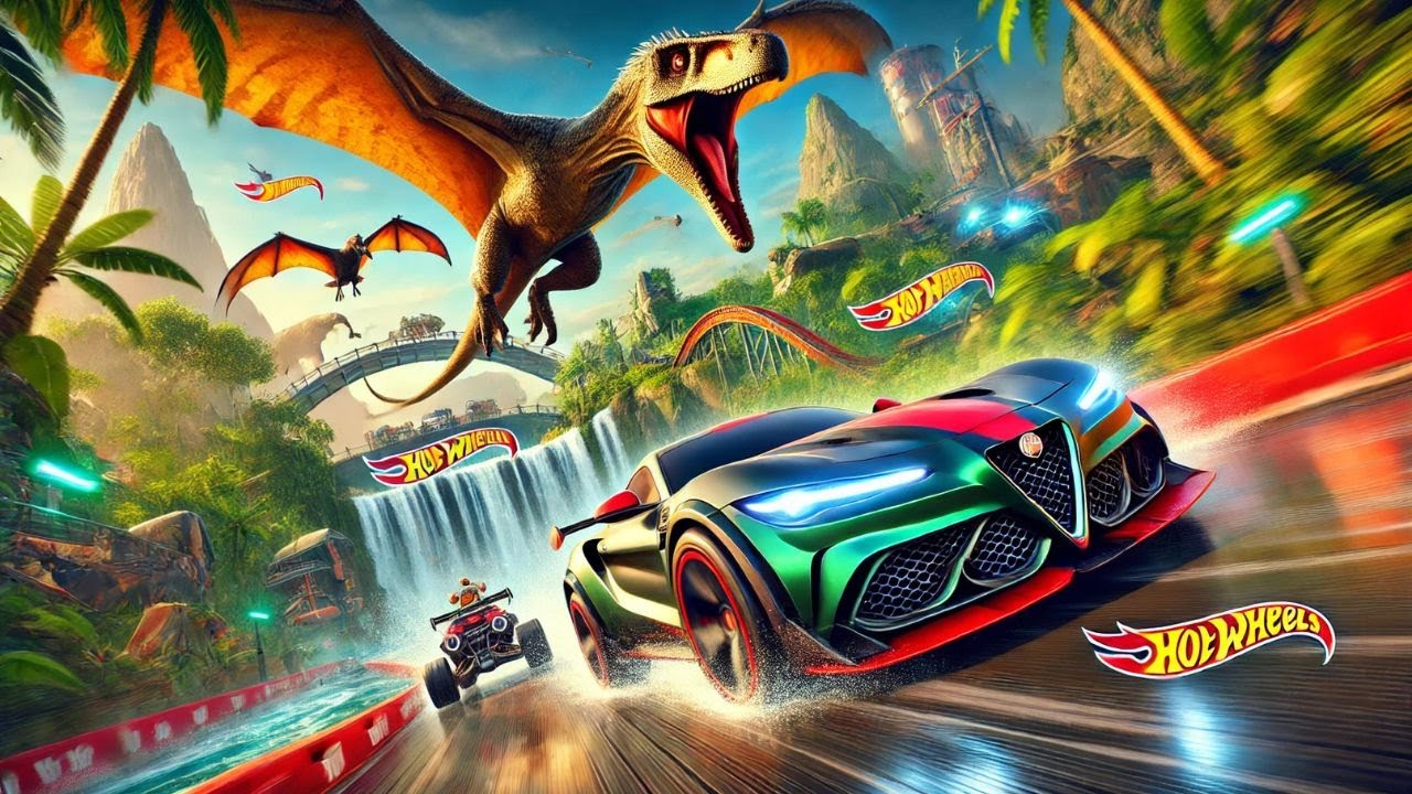 Hot Wheels Unleashed 2: Alfa Romeo's Wild Ride on Terrordactyl Track!