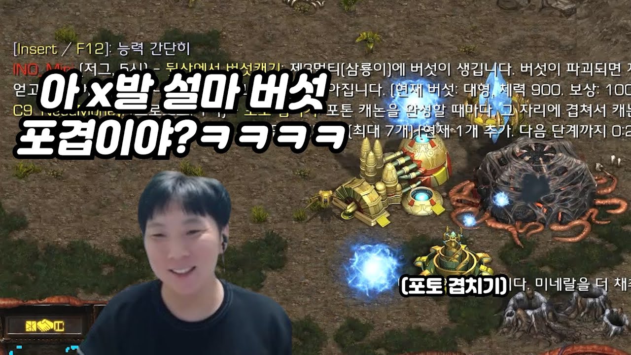 랜능크 최강 시너지 버섯+포겹 등장에 어이가 없어진 정우형ㅋㅋㅋㅋ(변매썬벽 랜능크)