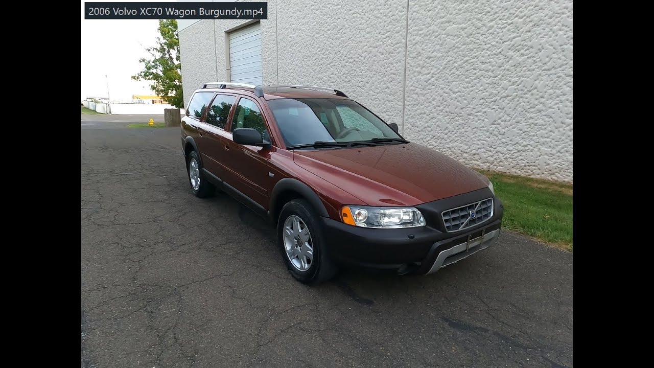 4K Review 2006 Volvo XC70 Cross Country Wagon Burgundy Virtual Test-Drive & Walk-around