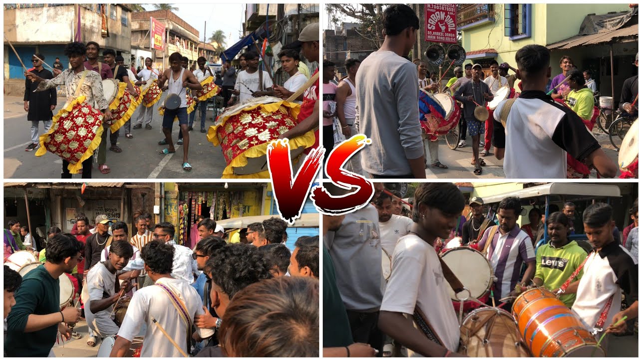 An Epic Dhol Tasha Competition Between Raj Dhol & Saban Dhol Tasha At Nabadwip Saraswati Puja 2026⚡🥁