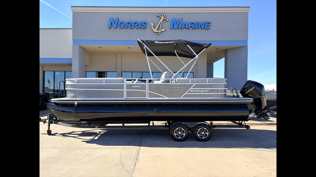 New 2025 Ranger Reata 243C w/Mercury 250 26 ft Pontoon Boat For Sale In Norman, OK: Walkthrough