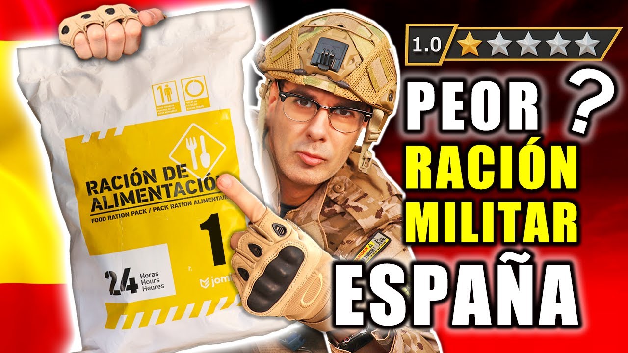 Probé LA PEOR COMIDA MILITAR de ESPAÑA 24 Horas | MRE Menú 1
