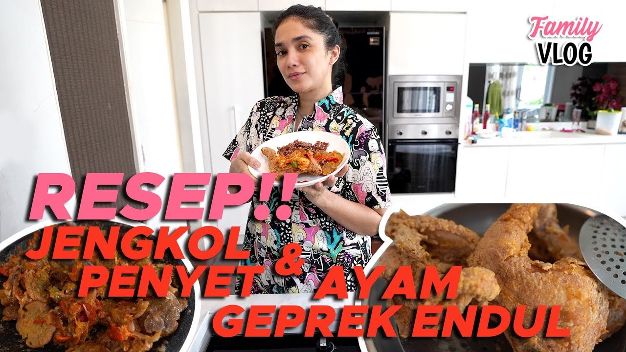 PENYETAN AYAM DAN JENGKOL BUATAN USSY, SUPER PEDAS?? | FAMILY VLOG