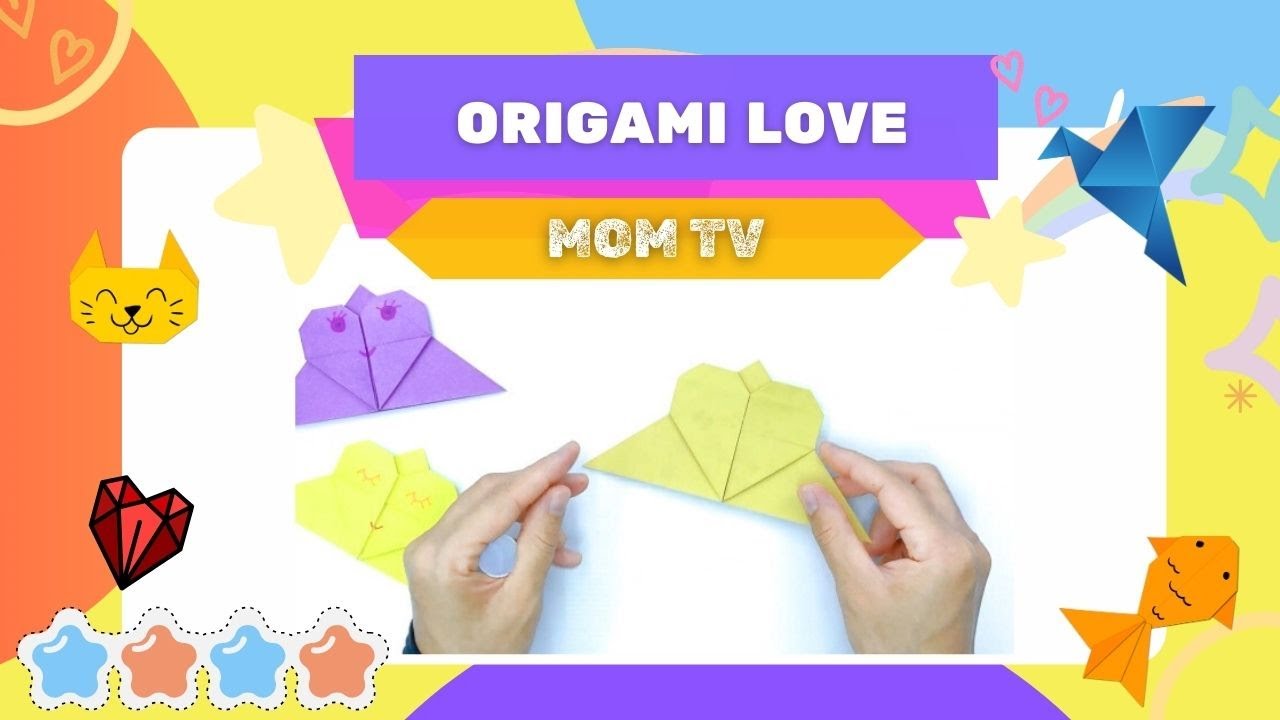Book Lover's Dream: DIY Your Own Origami Love Bookmark - Quick & Easy! 💌🌈📖✨