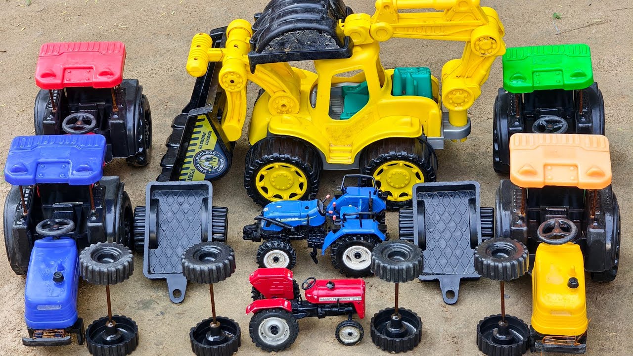 देखो बच्चों देखो!! आज भूत हमारी Jcb और mini tractors को जादुई जंगल ले गया!! Truck gye ढूंढने!!