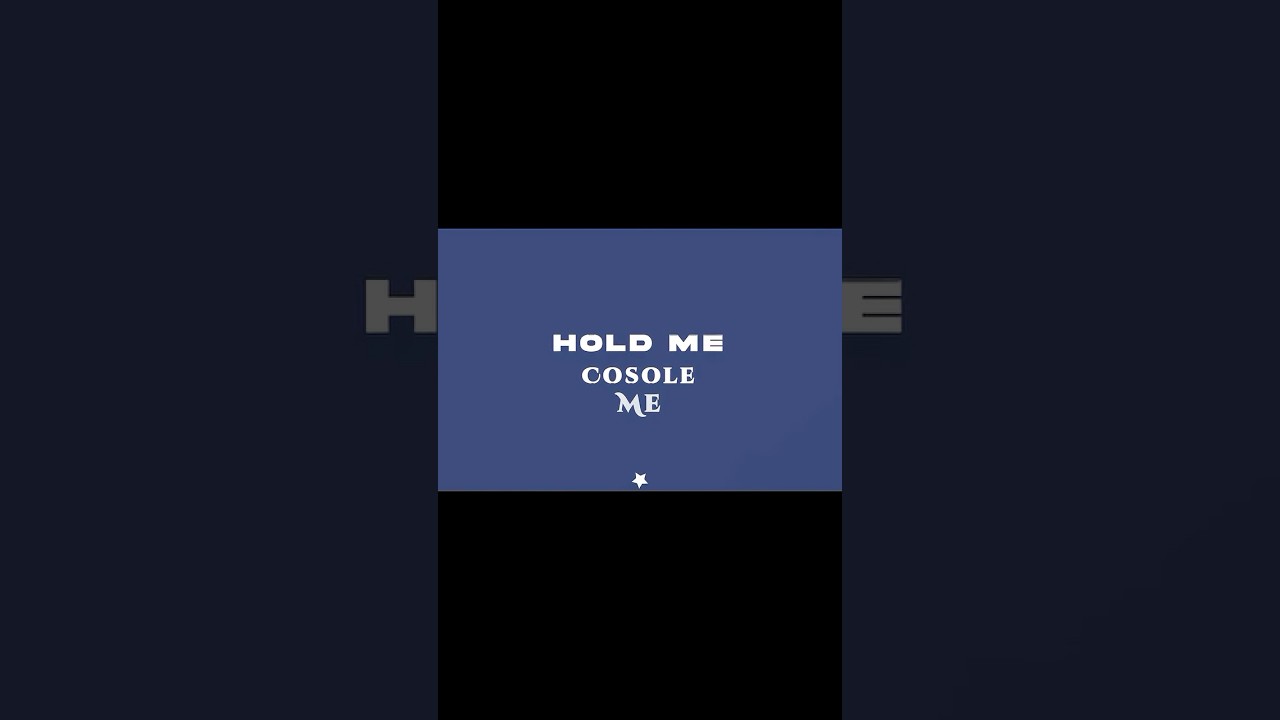 Hold me, Console me and Then I&rsquo;ll Leave Without a Trace🥀 #lyrics #song
