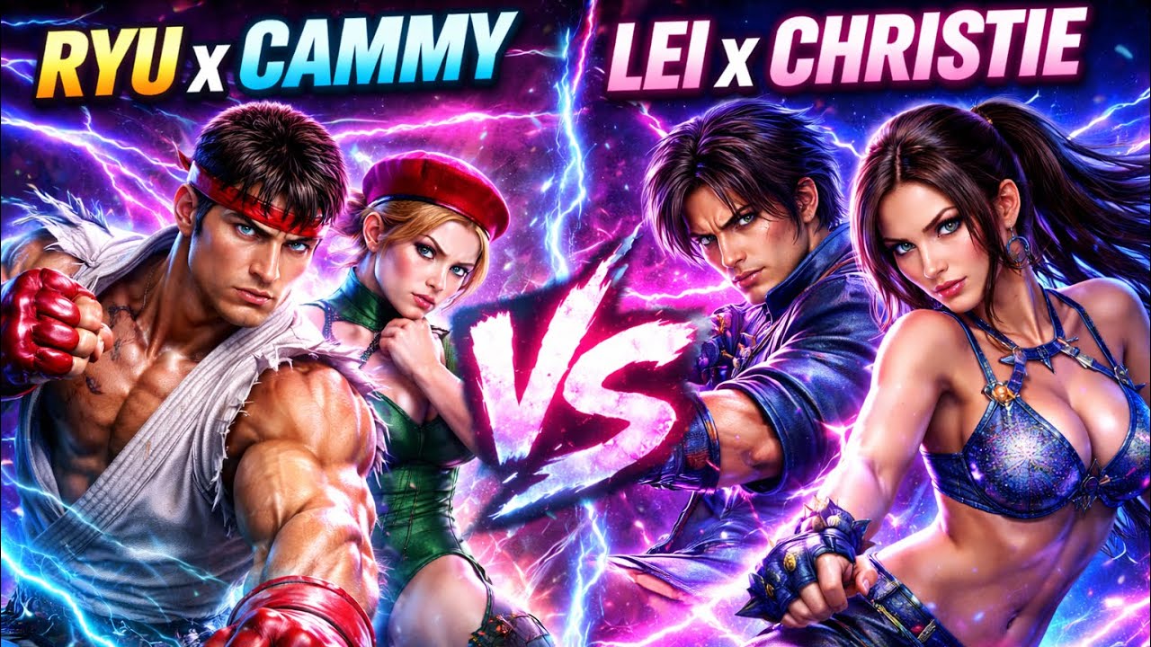Рю x Кэмми vs. Лэй Улун vs. Кристи Монтейру | Ryu x Cammy vs. Lei Wulong x Christie Monteiro