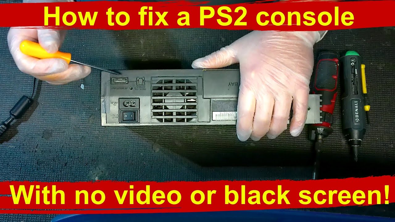 How to fix a PS2 with no video or audio output. Playstation 2 fat black screen repair tutorial