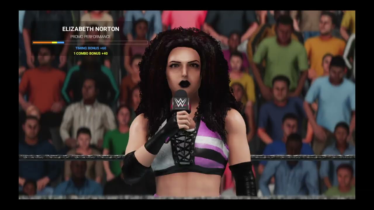 WWE 2K19 - WEW  ELIZABETH NORTON DEFENDS HER SISTER NICOLE & RUTHLESSLY, CALLS OUT NANCY PUNK