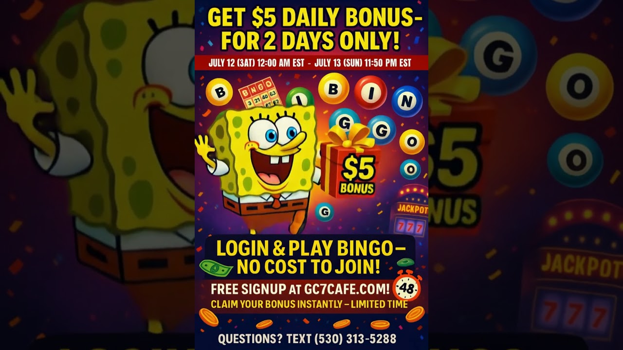 Daily Bonus to Play Bingo &ndash; Only This Weekend!