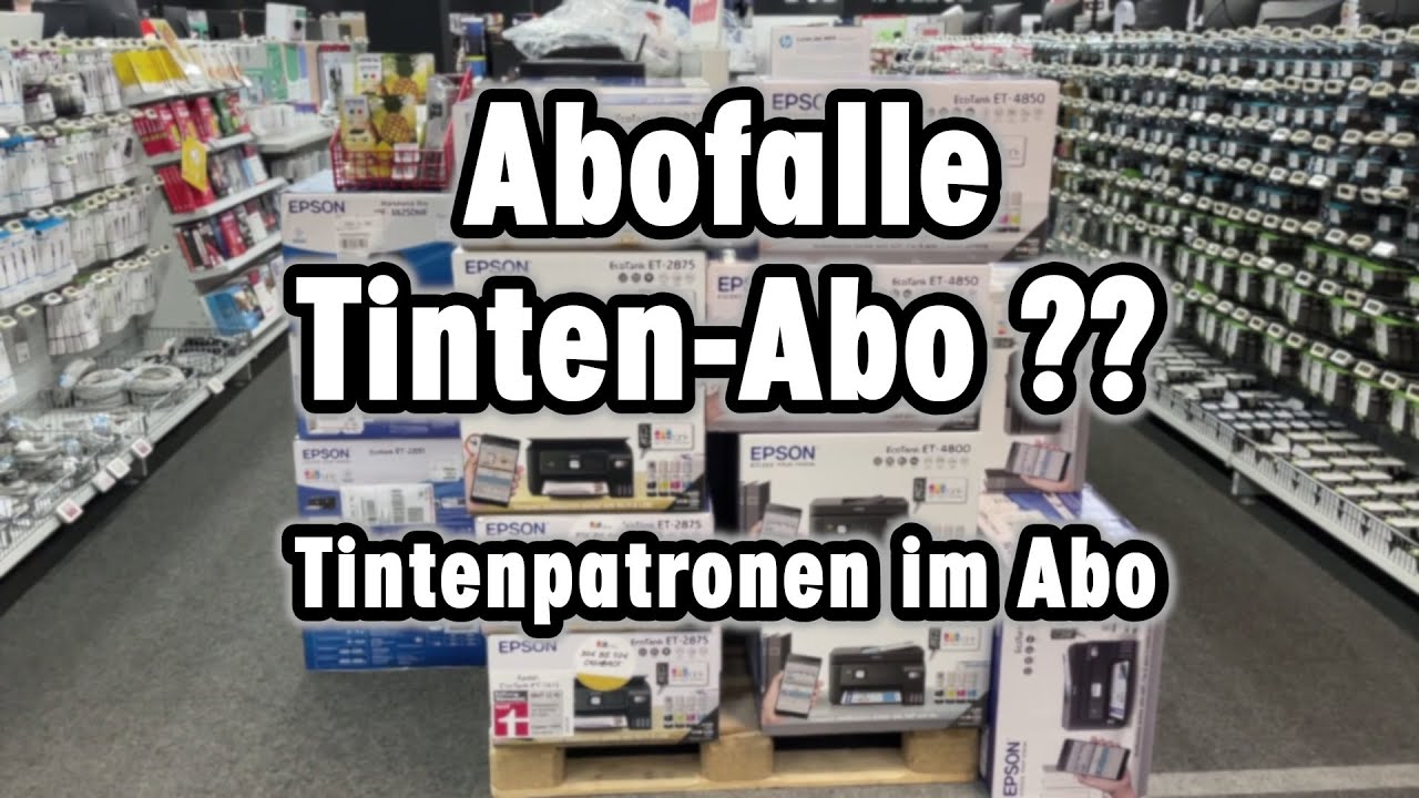 Abofalle Tintenpatronen Abo? HP Instant Ink - Epson Ready Print - Canon Print Plan