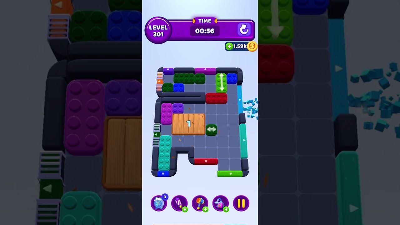 Colour Block Jam - level 301 #games #gaming