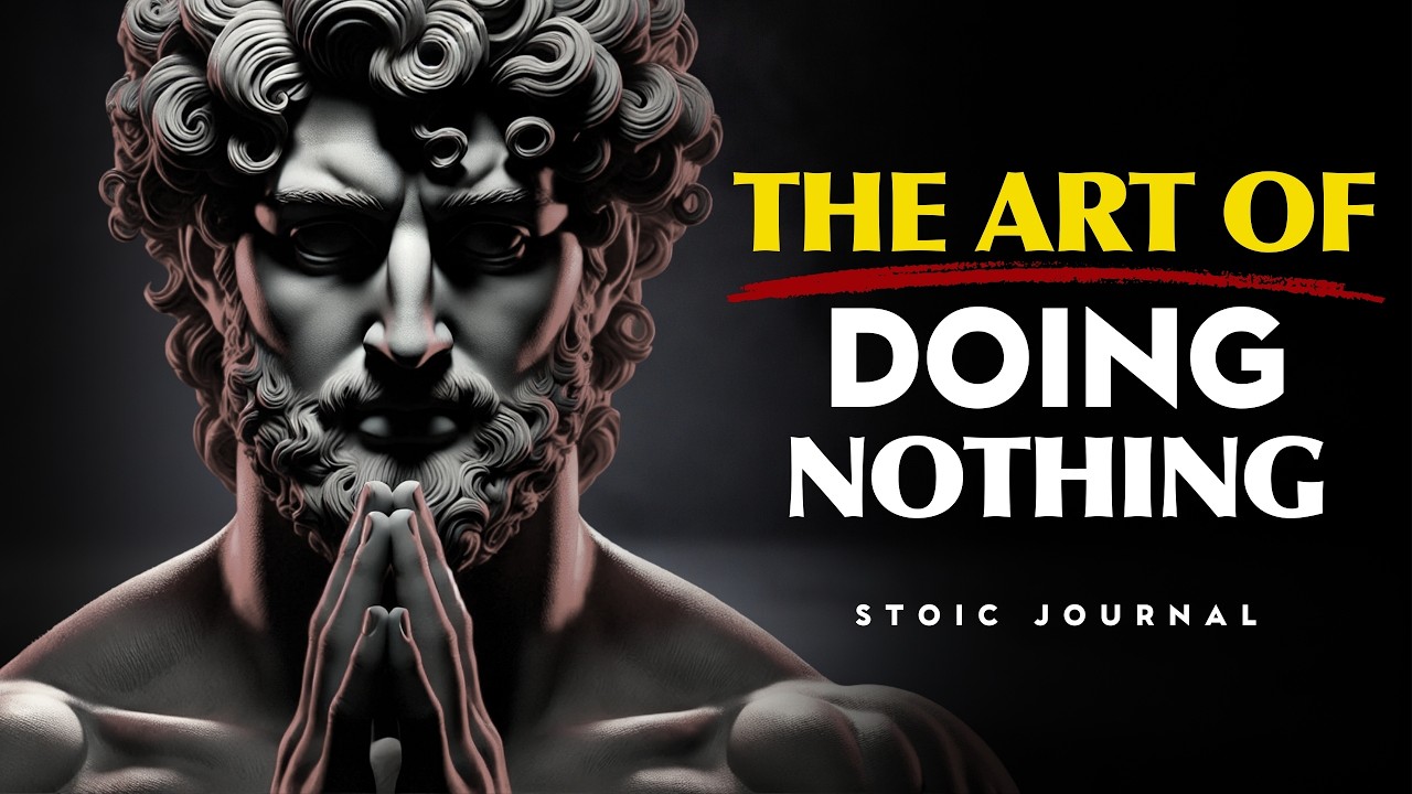 This Is Why You Must Learn the Art of Doing Nothing | STOICISM