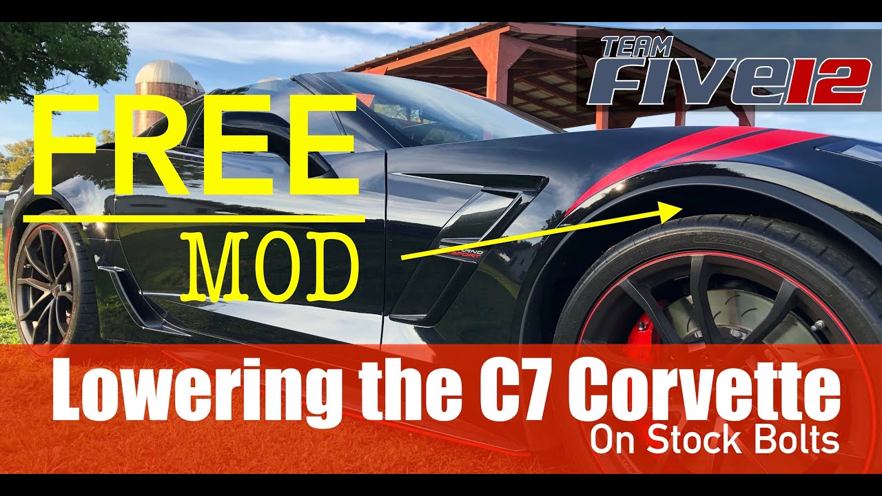 Опустите свой Corvette C7 БЕСПЛАТНО! — Самостоятельно занижаем болты