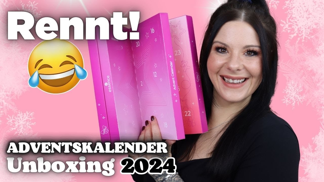 Rennt! 😂🏃‍♀️ Essence Adventskalender 2024 für 28,95€ Inhalt