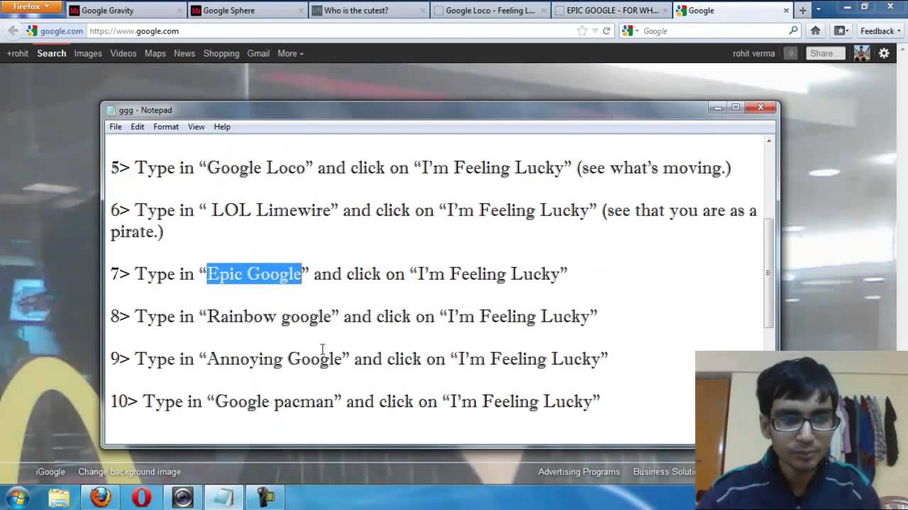 Some amazing google tricks