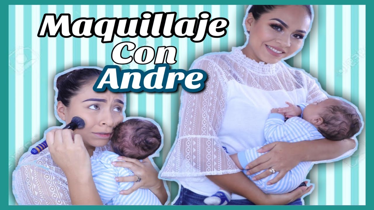 MAQUILLANDOME CON MI BEBE UN RETO MAS