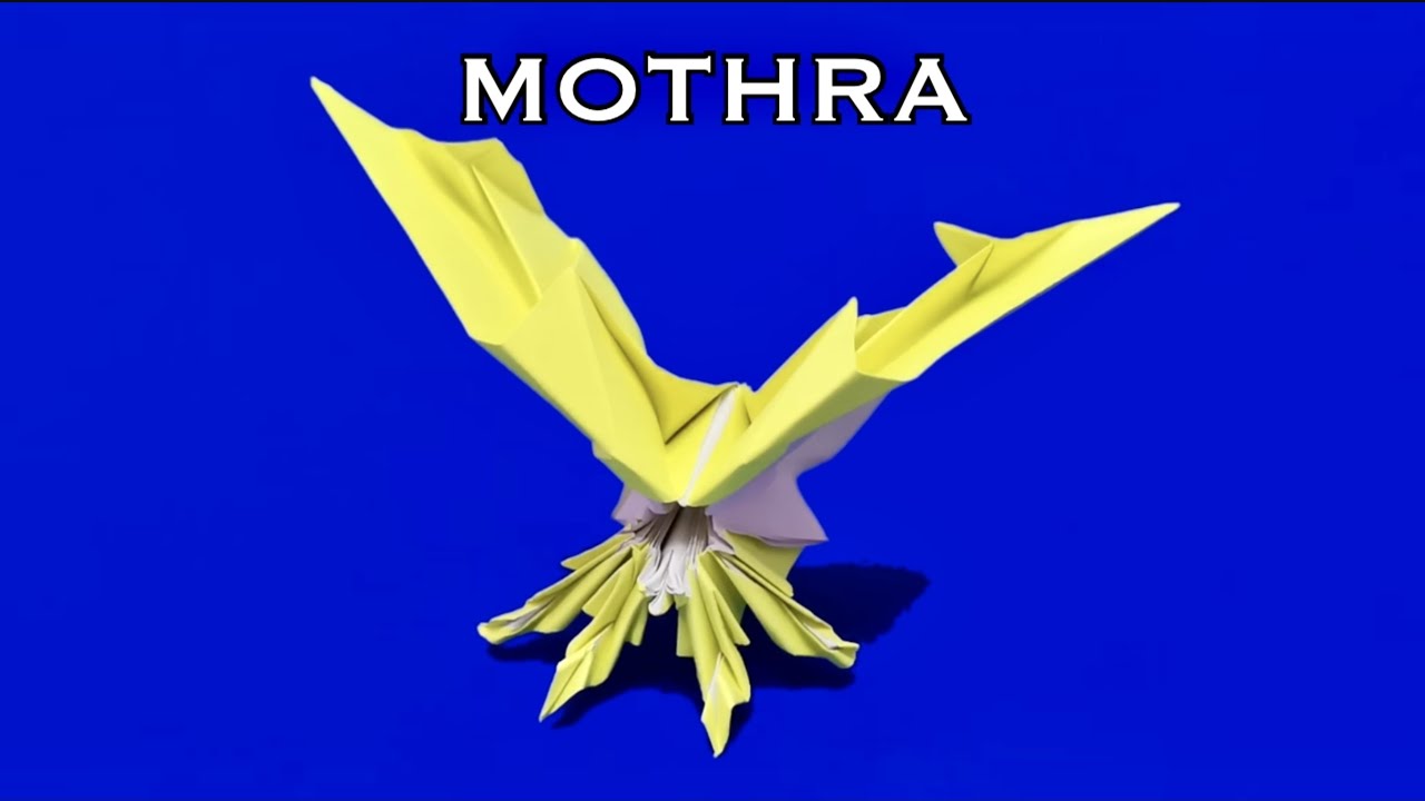 How to make origami Mothra Tutorial | Origami Godzilla
