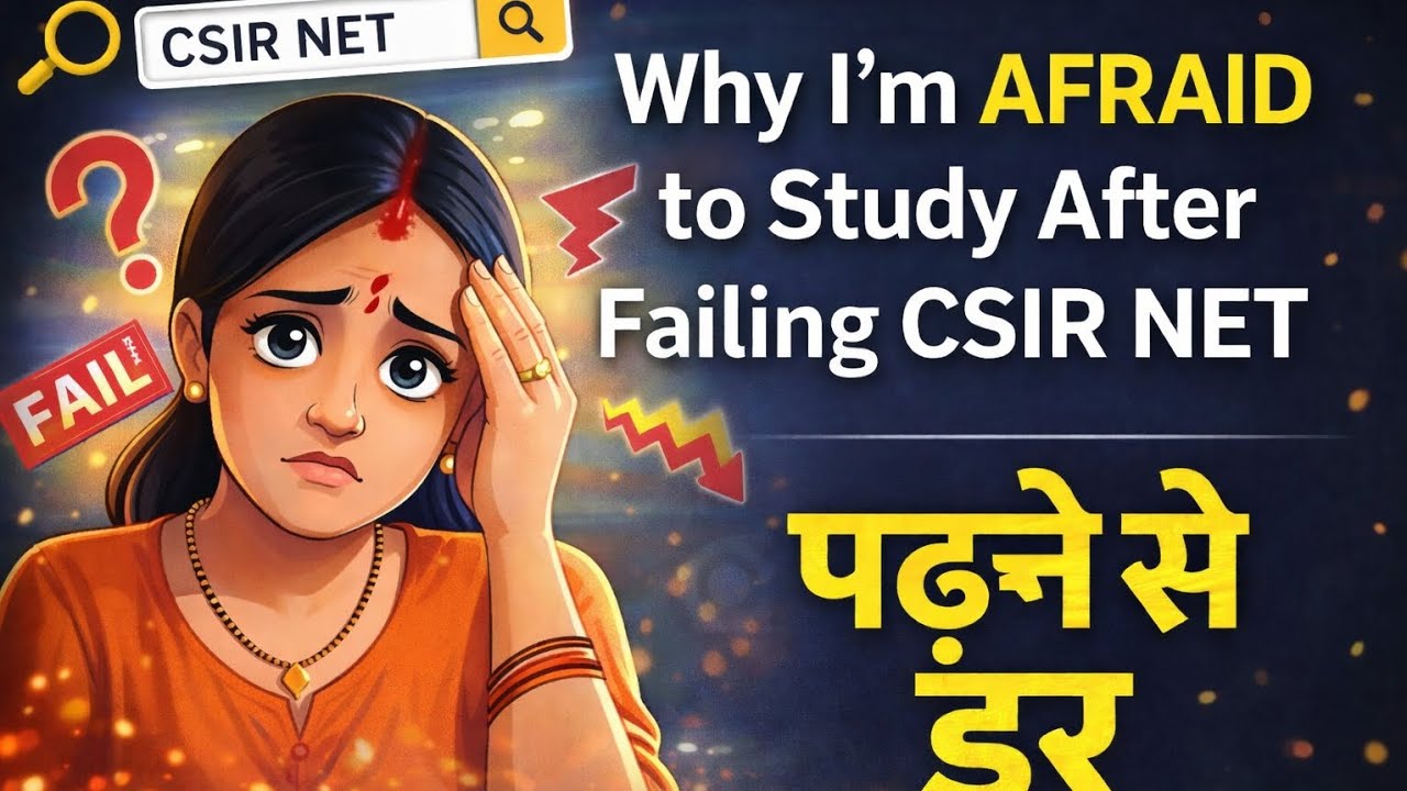 Why I&rsquo;m Afraid to Study After Failing CSIR NET😳