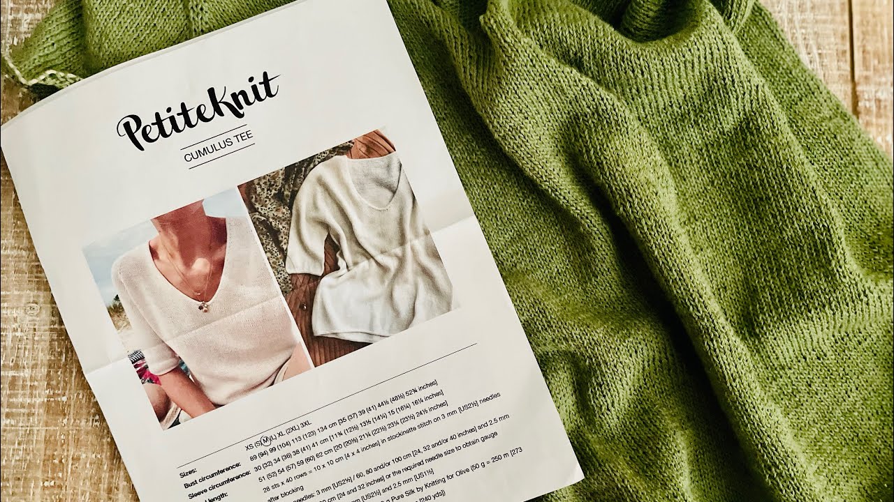 *Часть 3* Футболка KAL Petite Knit Cumulus (закрытие петель на теле с помощью i-cord)