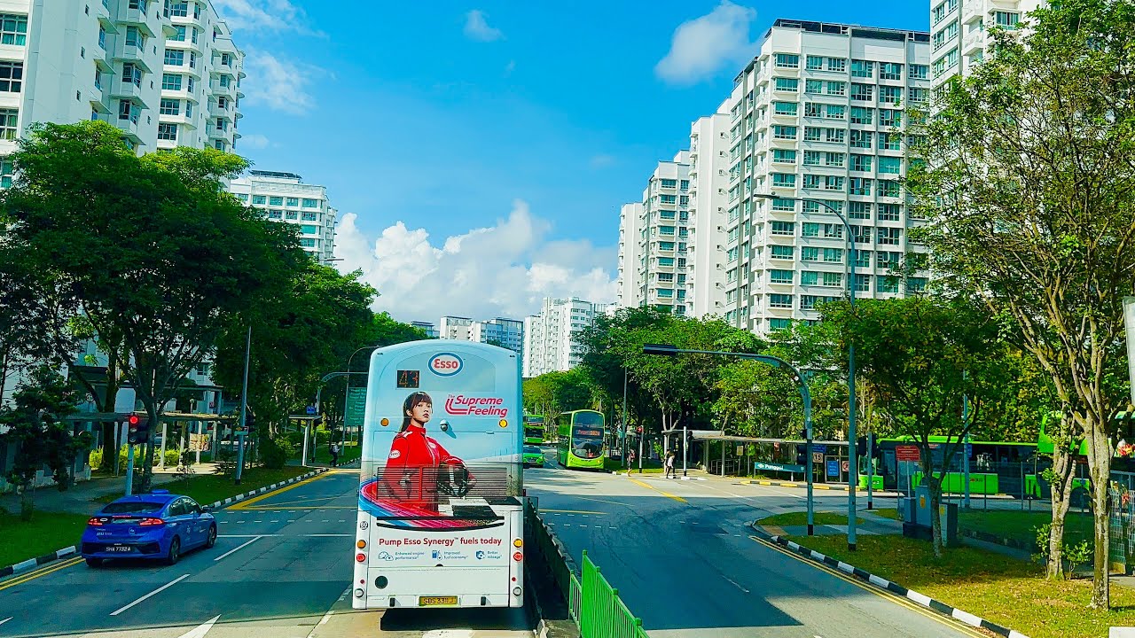 4K Singapore Bus Commute: Tampines to Punggol Route