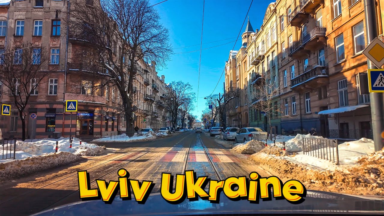 Автомобілем по Львову від Проспекту Шевченка до Собору Святого Юра