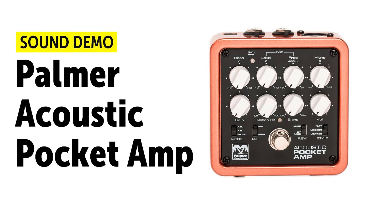 Palmer Pocket Amp Acoustic - Sound Demo (no talking)