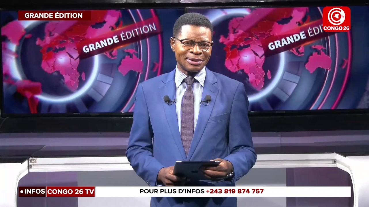 CONGO 26 TELEVISION: GRANDE EDITION DU JOURNAL DU VENDREDI 6 MARS 2026 AVEC FABIEN LUMBALA