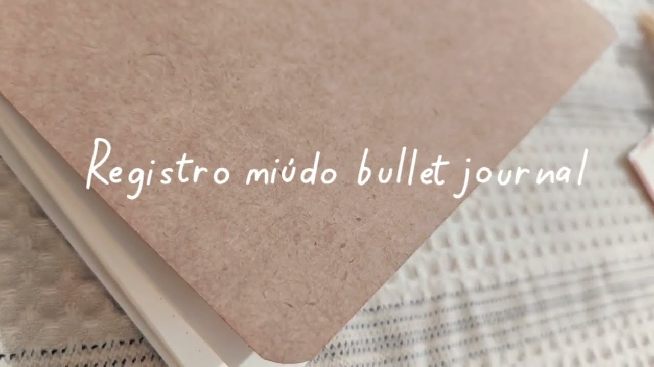 Bullet Journal feito à mão