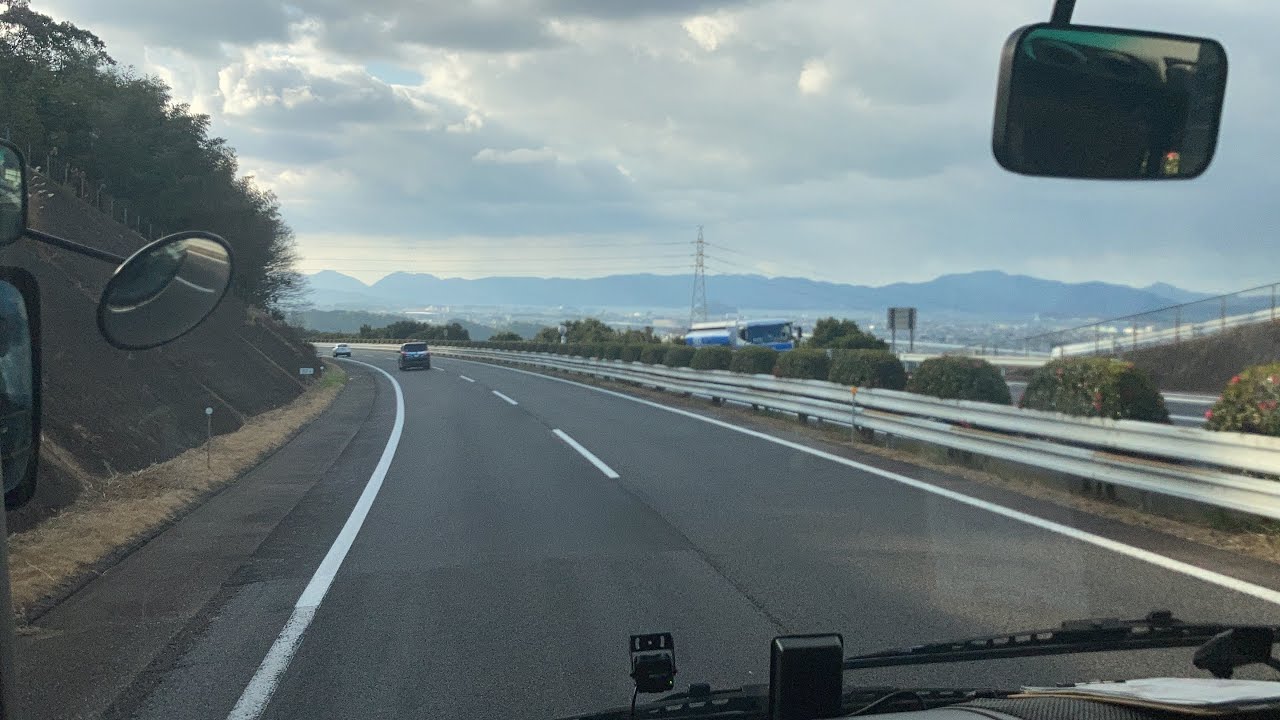 高速バス前面展望 車窓 博多BT→諫早駅前/ 島鉄バス島原号 博多BT719発