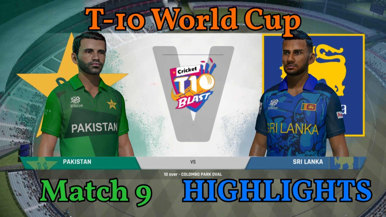 PAKISTAN vs SRI LANKA | T10 WORLD CUP - MATCH #9  | Can Pakistan Conquer the World 🏆