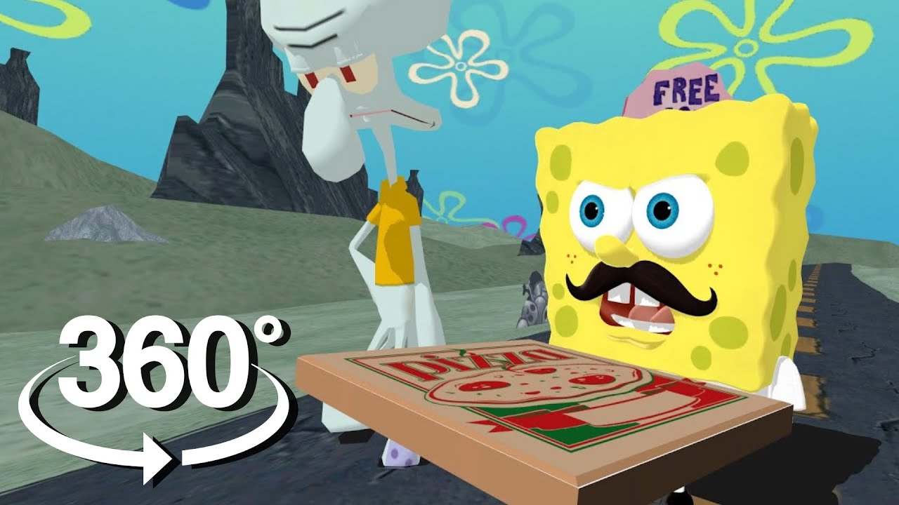 Spongebob Squarepants! - 360&deg;  - Krusty Krab Pizza UPDATED! (First 3D VR Rehydrated Game Experience)
