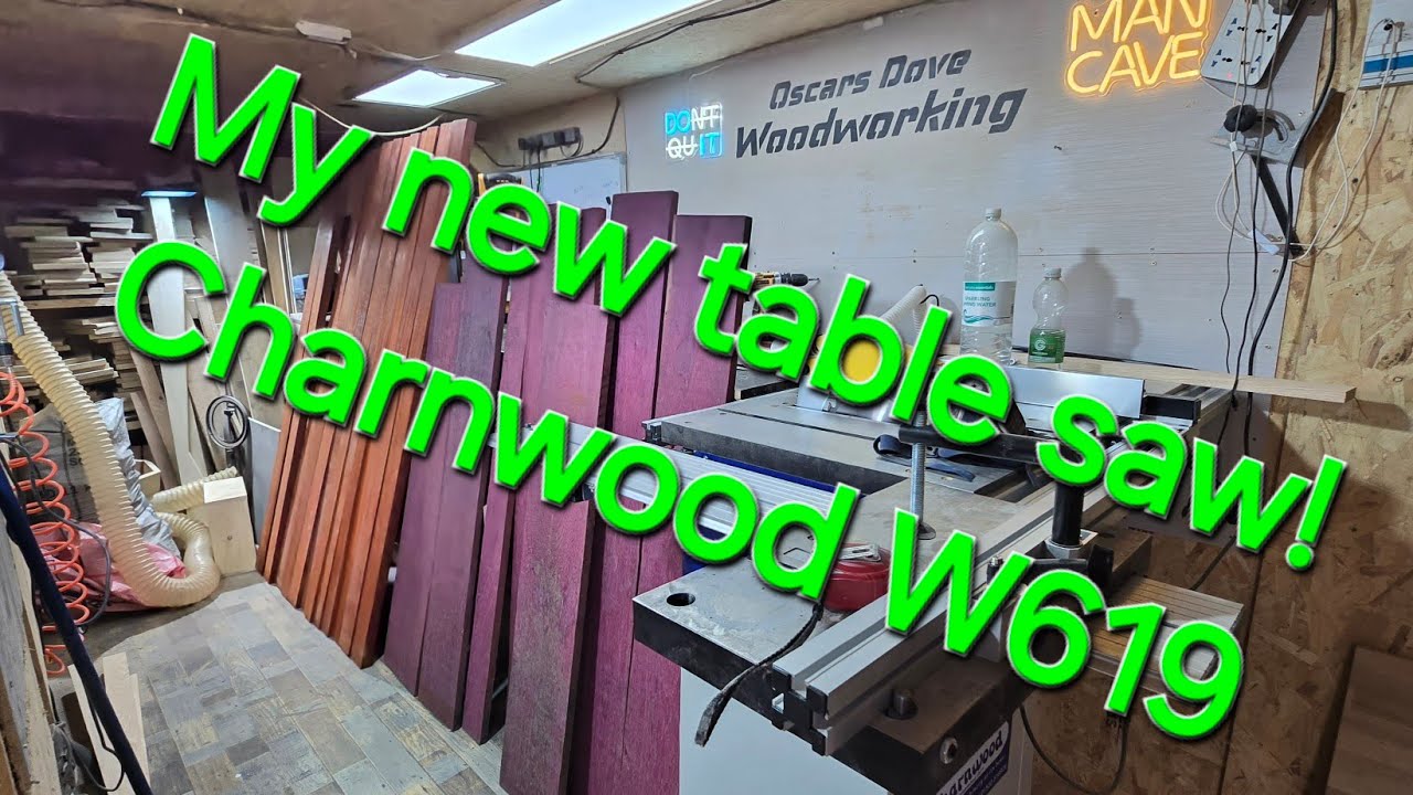 My new table saw. Where I'm buying exotic wood? Padauk and purple heart! #woodworking